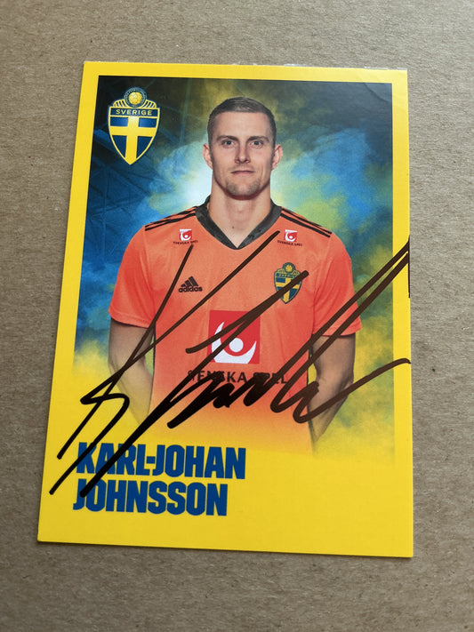 Karl-Johan Johnsson, Sweden 🇸🇪 UEFA Euro 2020 FC Copenhagen hand signed