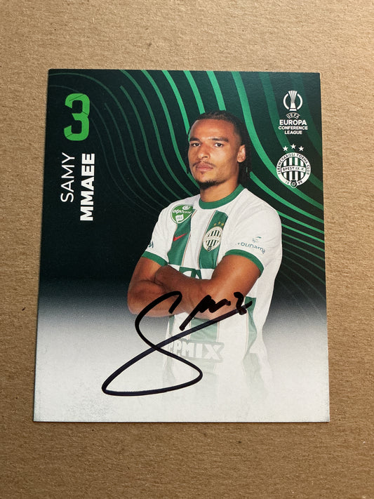 Samy Mmaee, Morocco 🇲🇦 Ferencváros TC 2023/24 hand signed