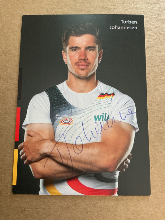 Torben Johannesen, Germany 🇩🇪 Rowing Summer Olympics 2024 hand signed