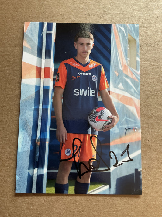 Lucas Minarelli, France 🇫🇷 Montpellier HSC 2024/25 hand signed