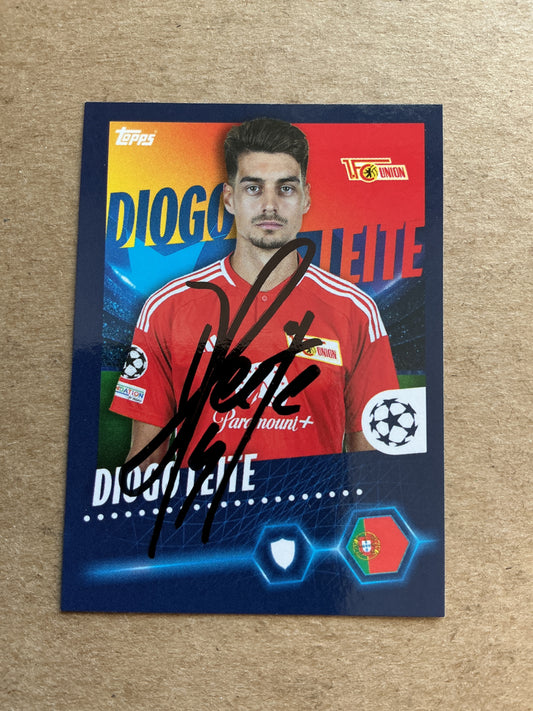 Diogo Leite, Portugal 🇵🇹 1.FC Union Berlin 2023/24 Topps hand signed
