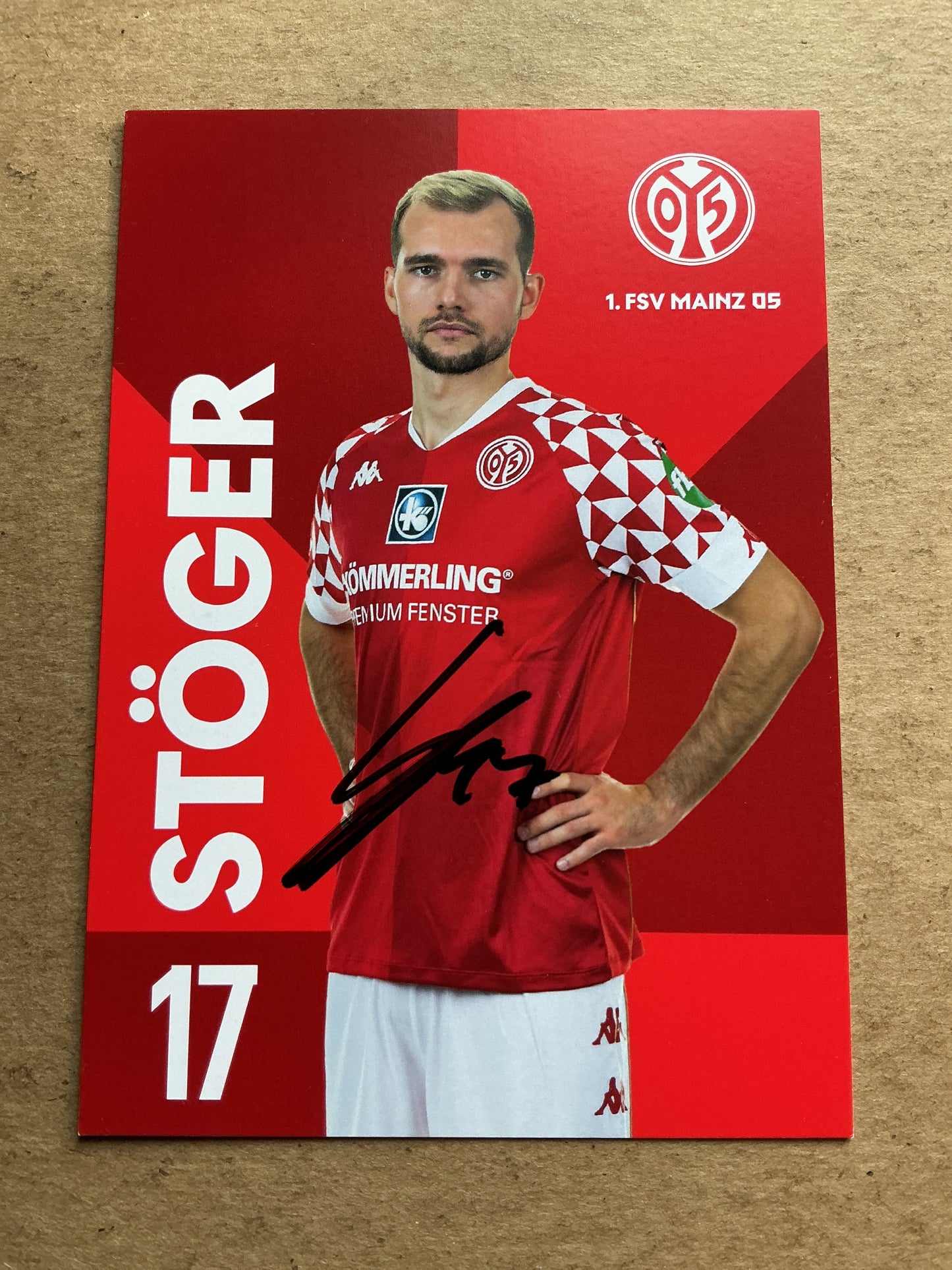 Kevin Stöger, Austria 🇦🇹 FSV Mainz 05 2020/21 hand signed