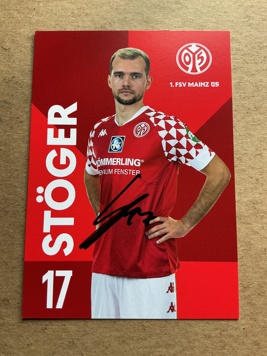 Kevin Stöger, Austria 🇦🇹 FSV Mainz 05 2020/21 hand signed
