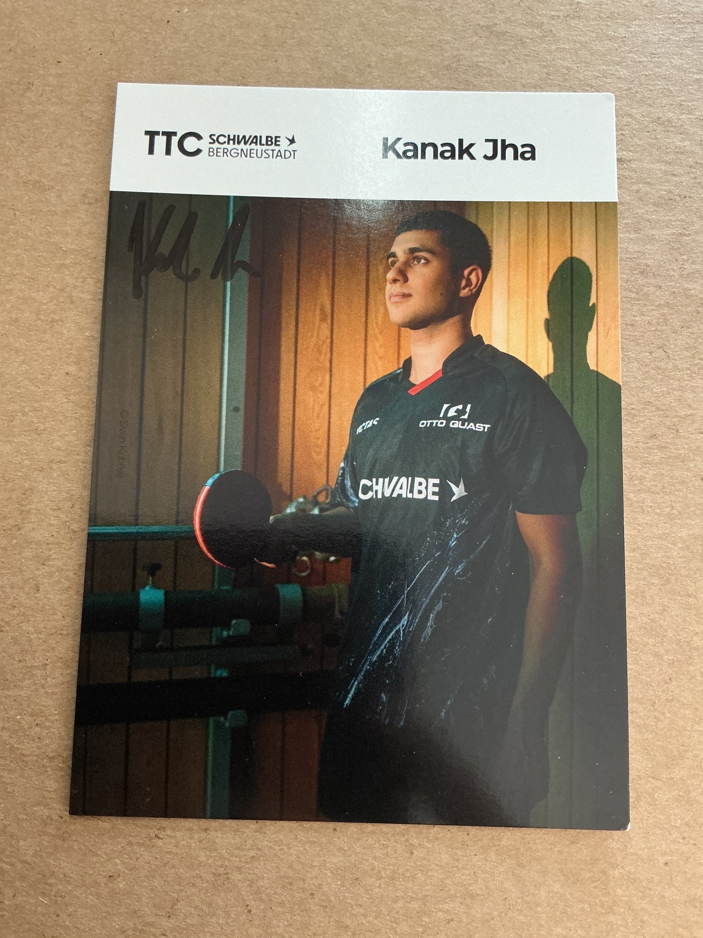 Kanak Jha, USA 🇺🇸 Table Tennis Summer Olympics 2024 hand signed