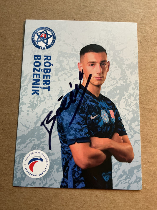Robert Bozenik, Slovakia 🇸🇰 UEFA Euro Cup 2020 hand signed
