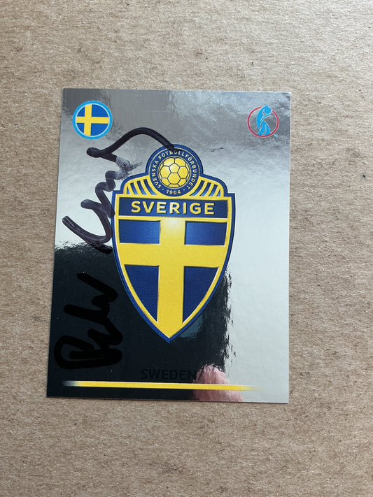 Peter Gerhardsson, Sweden 🇸🇪 UEFA Women’s Euro Cup 2022 Panini hand signed