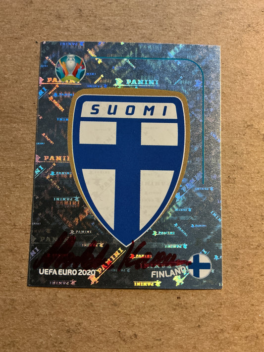 Markku Kanerva, Finland 🇫🇮 UEFA Euro 2020 Panini hand signed