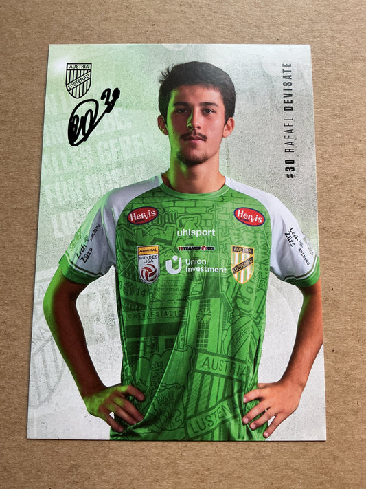 Rafael Devisate, Brazil 🇧🇷 SC Austria Lustenau 2023/24 hand signed