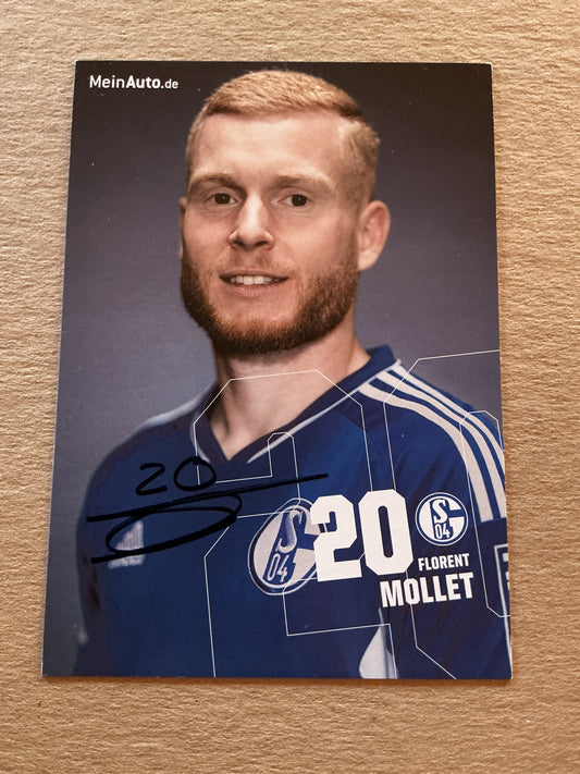 Florent Mollet, France 🇫🇷 FC Schalke 04 2022/23 hand signed