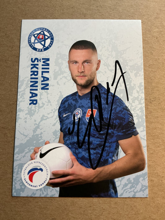 Milan Skriniar, Slovakia 🇸🇰 UEFA Euro Cup 2020 hand signed
