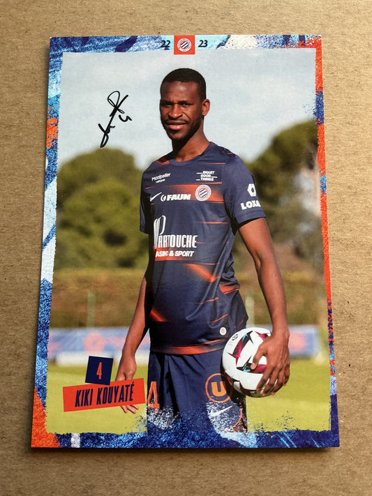 Kiki Kouyaté, Mali 🇲🇱 Montpellier HSC 2022/23 hand signed