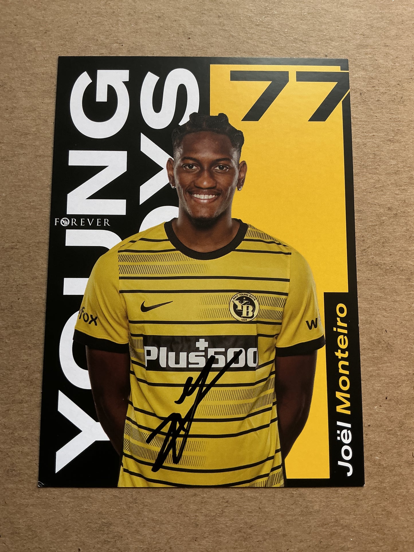 Joël Monteiro, Portugal 🇵🇹 BSC Young Boys Bern 2022/23 hand signed