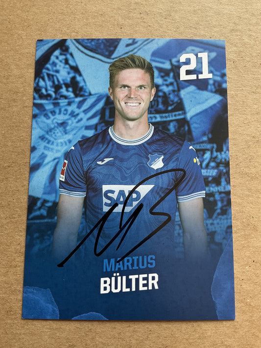 Marius Bülter, Germany 🇩🇪 TSG 1899 Hoffenheim 2023/24 hand signed