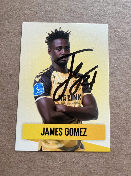 James Gomez, Gambia 🇬🇲 AC Horsens 2022/23 hand signed