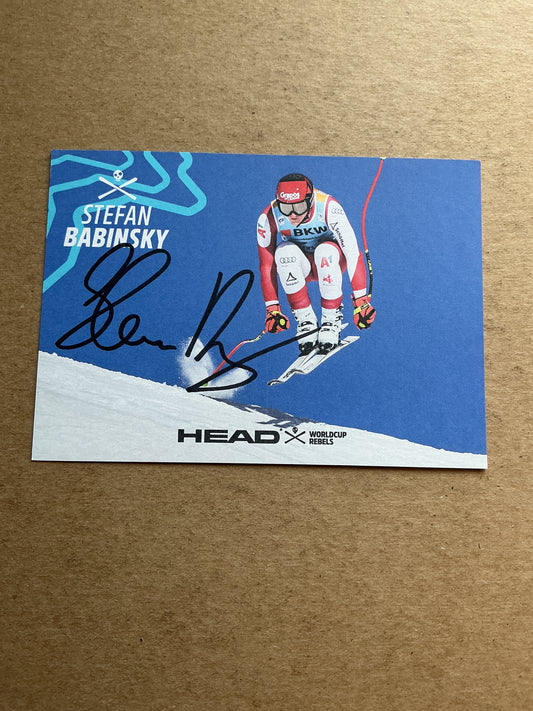Stefan Babinsky, Austria 🇦🇹 Alpine Winter Sports 2024/25 hand signed