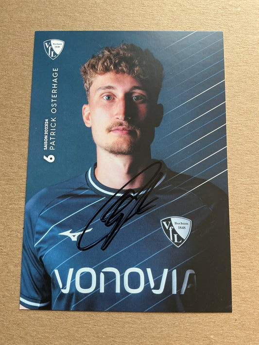 Patrick Osterhage, Germany 🇩🇪 VfL Bochum 2023/24 hand signed