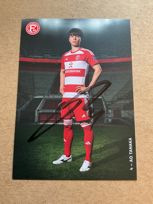 Ao Tanaka, Japan 🇯🇵 Fortuna Düsseldorf 2023/24 hand signed