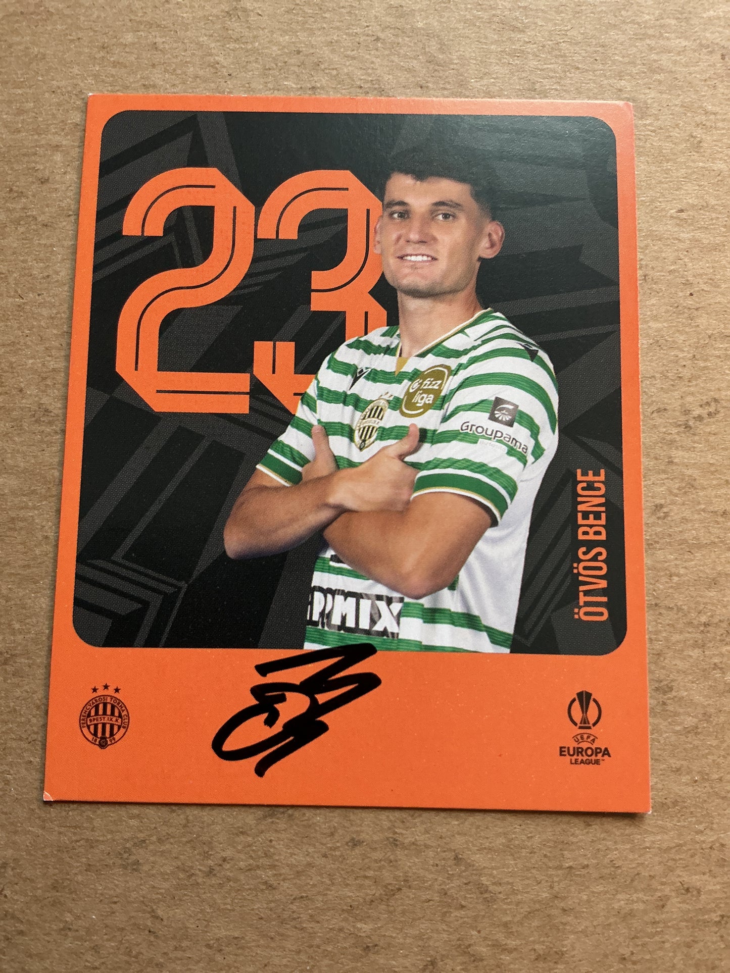 Bence Ötvös, Hungary 🇭🇺 Ferencvaros 2025/26 hand signed