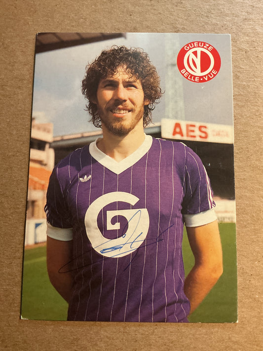 Rene Vandereycken, Belgium 🇧🇪 RSC Anderlecht 1983/84 hand signed