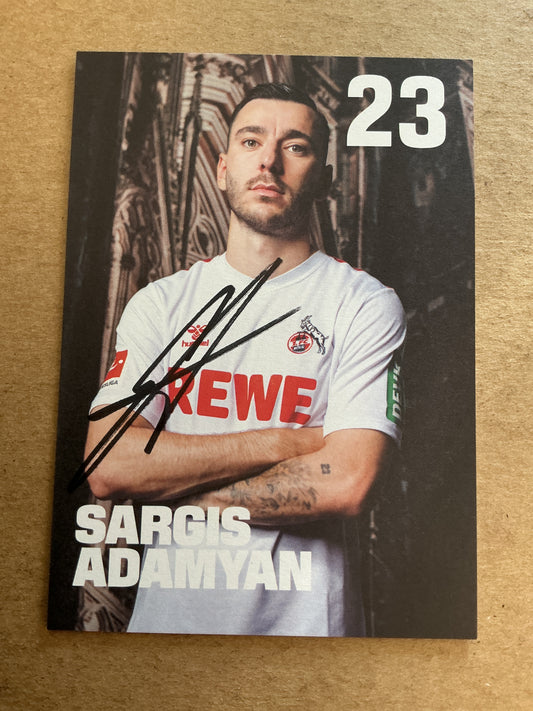 Sargis Adamyan, Armenia 🇦🇲 1.FC Köln 2023/24 hand signed