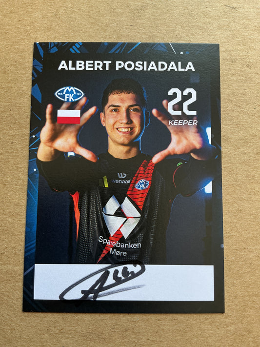 Albert Posiadala, Poland 🇵🇱 Molde FK 2024/25 hand signed