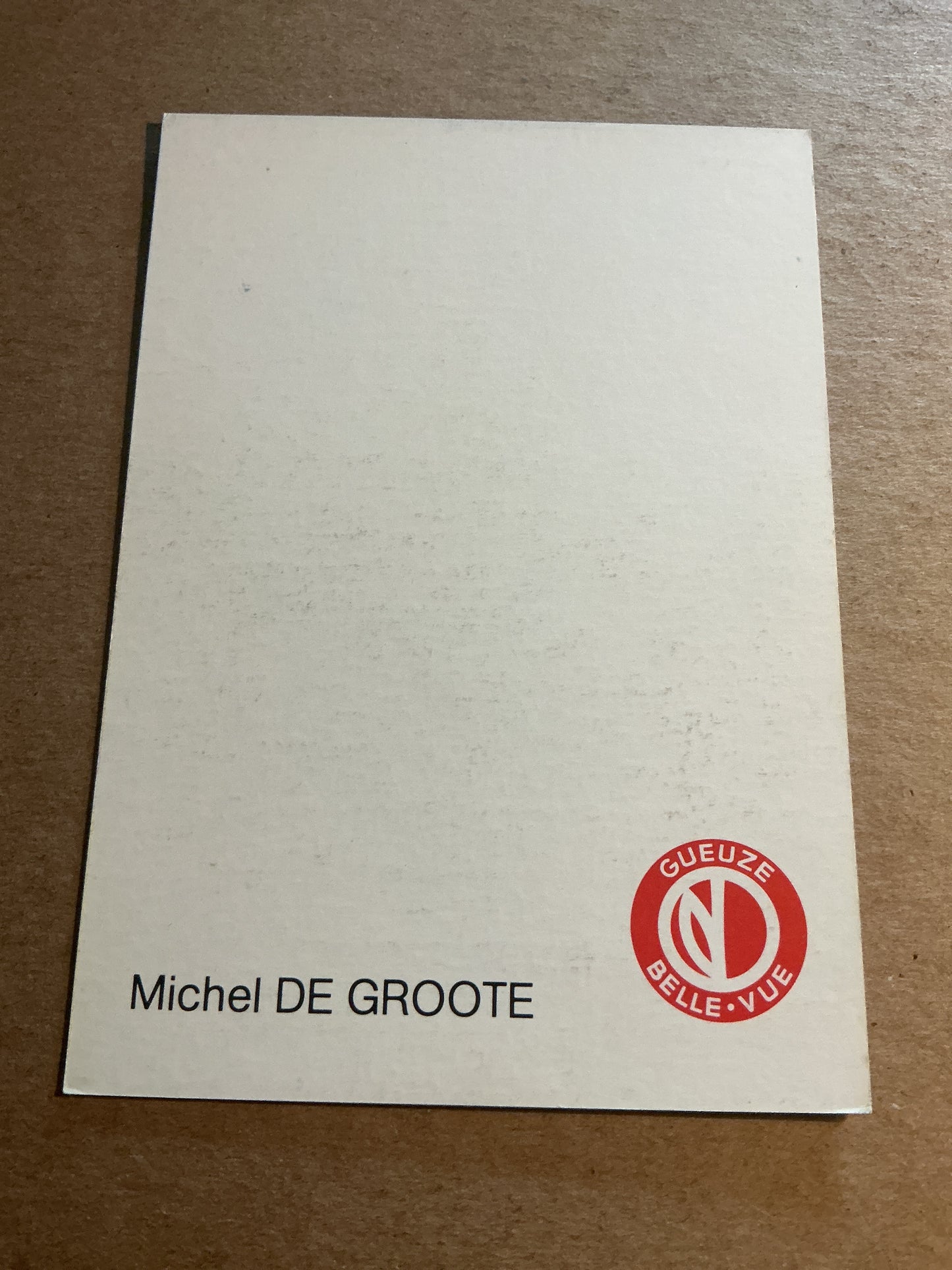 Michel De Groote, Belgium 🇧🇪 RSC Anderlecht 1983/84 hand signed