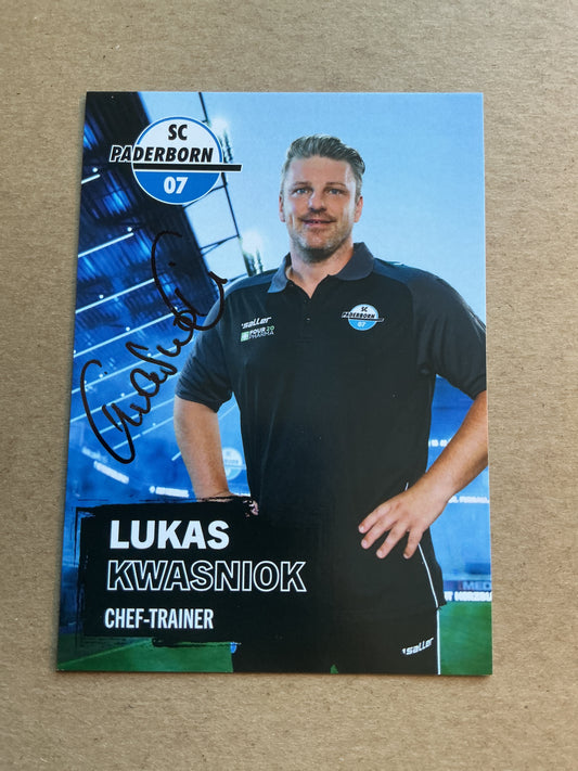 Lukas Kwasniok, Germany 🇩🇪 SC Paderborn 2024/25 hand signed