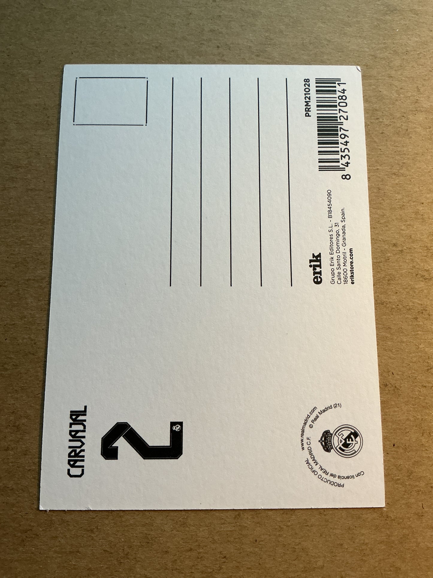Dani Carvajal, Spain 🇪🇸 Real Madrid 2021/22 hand signed