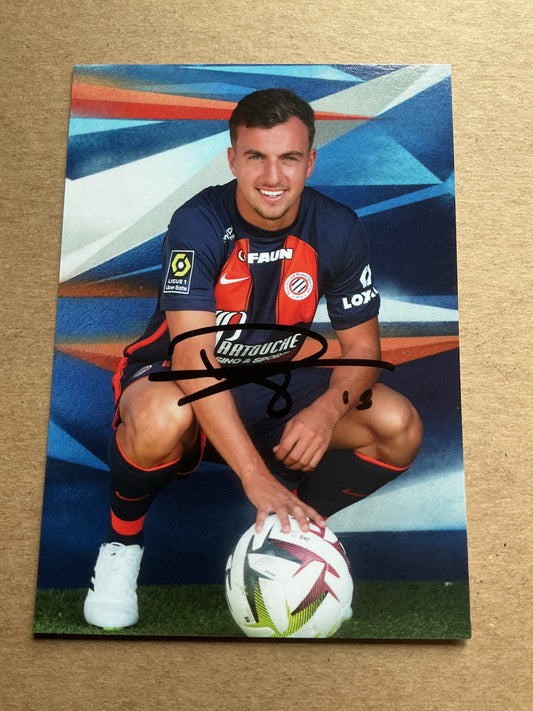 Sacha Delaye, France 🇫🇷 Montpellier HSC 2023/24 hand signed