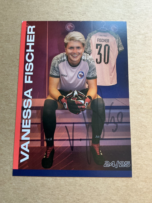 Vanessa Fischer, Germany 🇩🇪 1.FFC Turbine Potsdam 2024/25 hand signed
