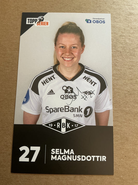 Selma Magnusdottir, Iceland 🇮🇸 Rosenborg BK 2022/23 hand signed