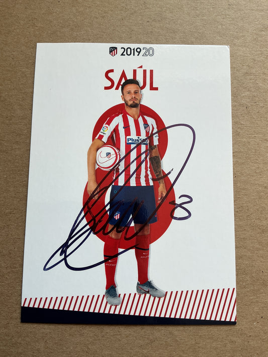 Saul, Spain 🇪🇸 Atletico Madrid 2019/20 hand signed