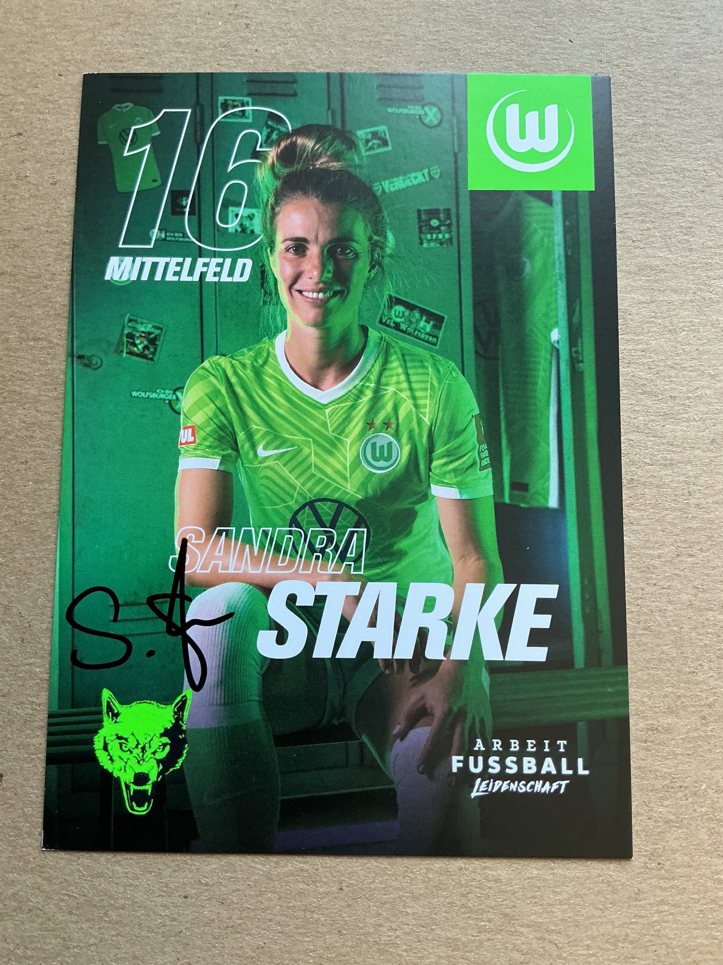 Sandra Starke, Germany 🇩🇪 VfL Wolfsburg 2021/22 hand signed