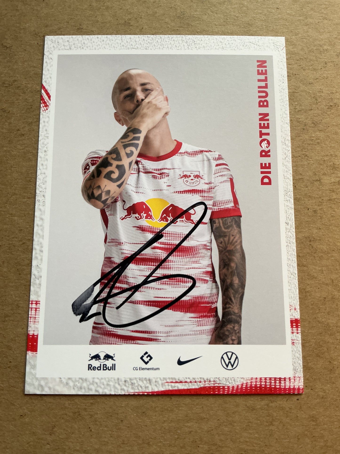 Angeliño, Spain 🇪🇸 RB Leipzig 2021/22 hand signed