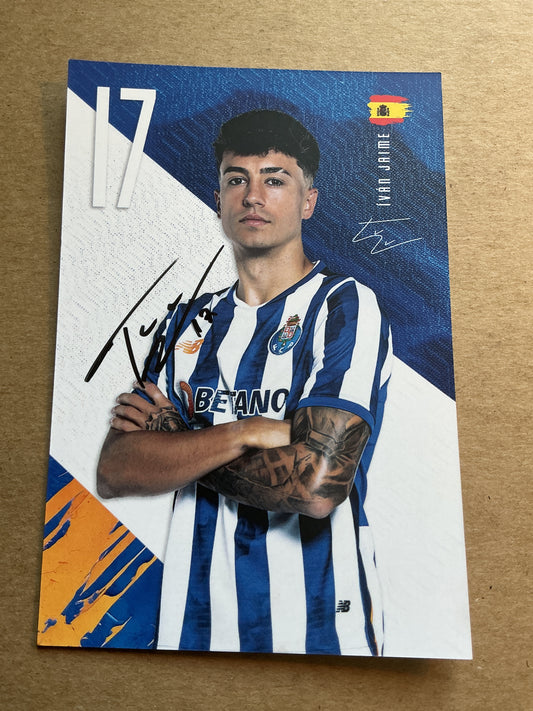 Ivan Jaime, Spain 🇪🇸 FC Porto 2024/25 hand signed