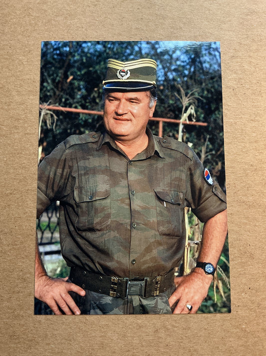 Ratko Mladic, Serbia 🇷🇸 General War Criminal  hand signed