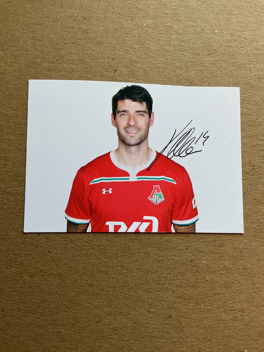 Vedran Corluka, Croatia 🇭🇷 Lokomotiv Moscow 2019/20 hand signed