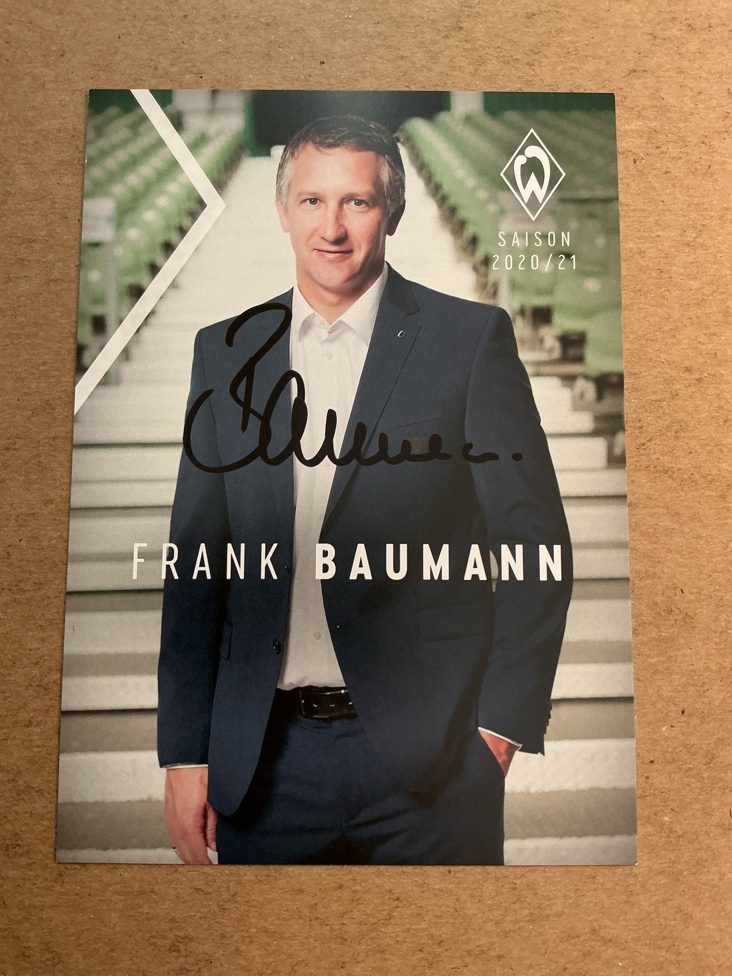 Frank Baumann, Germany 🇩🇪 SV Werder Bremen 2020/21 hand signed