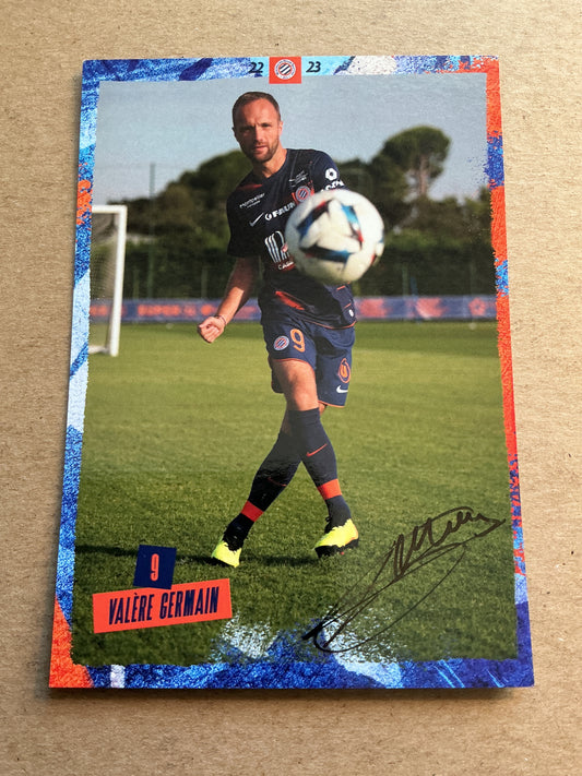 Valère Germain, France 🇫🇷 Montpellier HSC 2022/23 hand signed