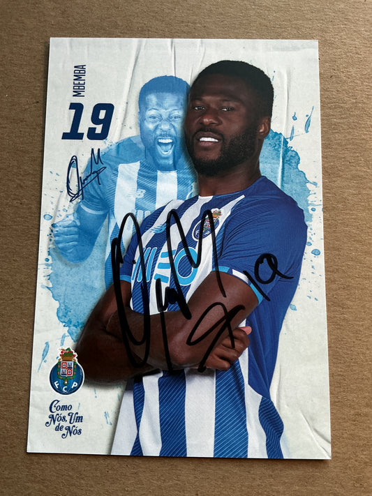 Chancel Mbemba, Kongo 🇨🇩 FC Porto 2021/22 hand signed