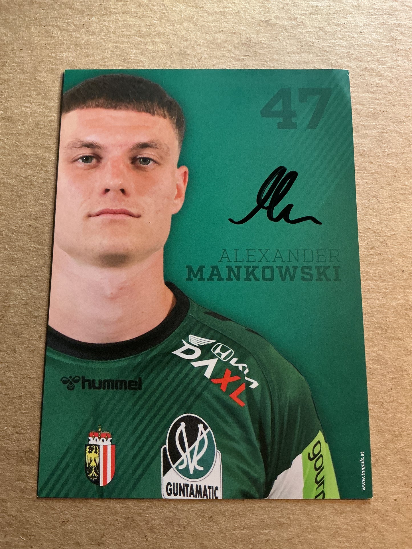Alexander Mankowski, Germany 🇩🇪 SV Ried 2024/25 hand signed