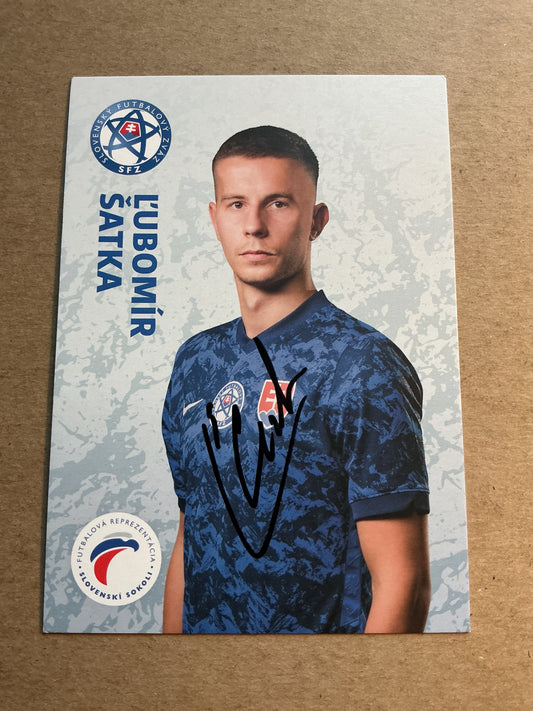 Lubomir Satka, Slovakia 🇸🇰 UEFA Euro Cup 2020 hand signed