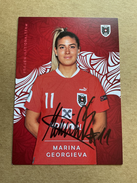 Marina Georgieva, Austria 🇦🇹 2024 Paris Saint-Germain  hand signed