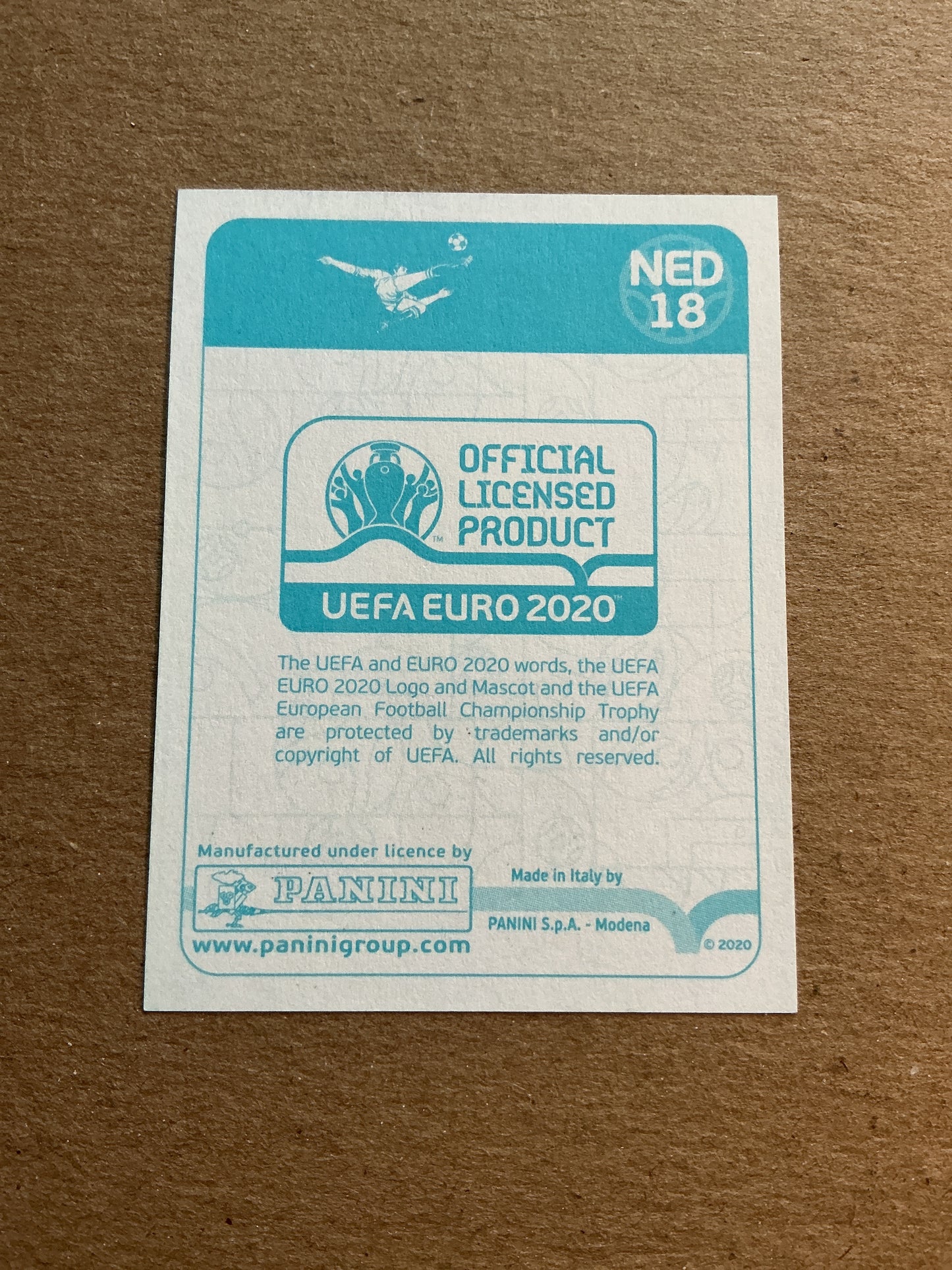 Kevin Strootman, Netherlands 🇳🇱 UEFA Euro 2020 Panini hand signed