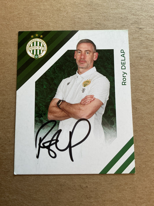 Rory Delap, Ireland 🇮🇪 Ferencvaros TC 2024/25 hand signed