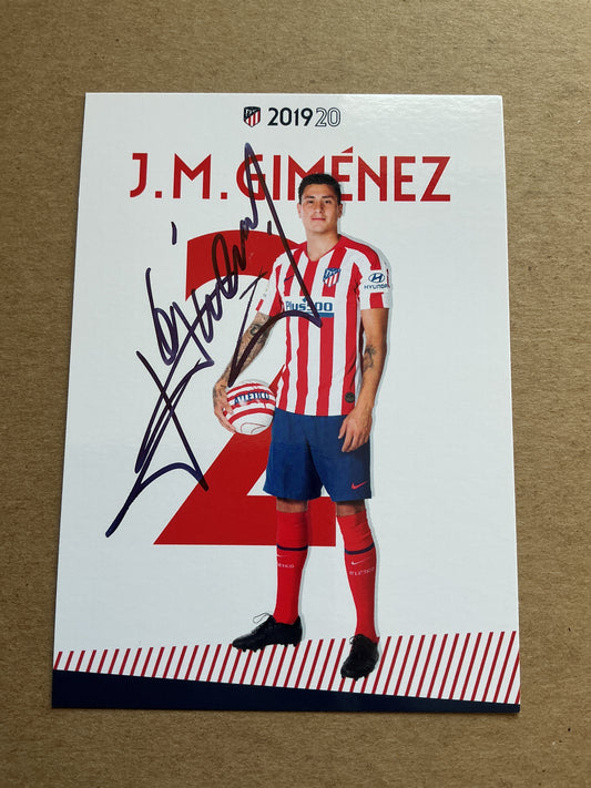 Jose Gimenez, Uruguay 🇺🇾 Atletico Madrid 2019/20 hand signed
