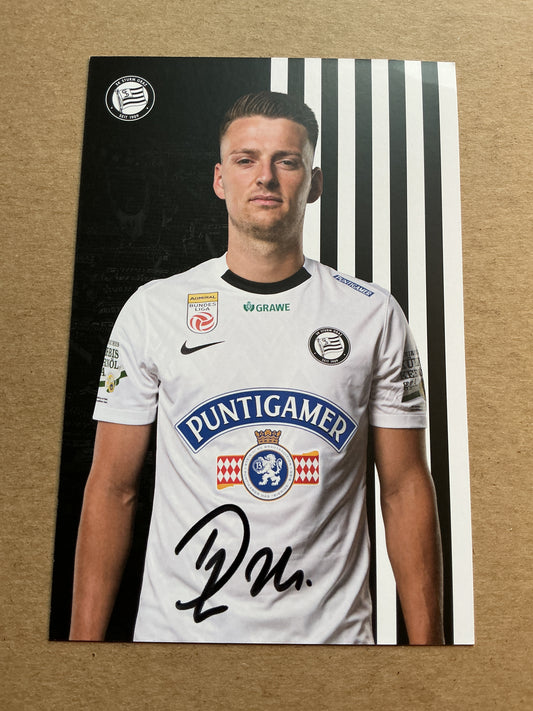 Dimitri Lavalee, Belgium 🇧🇪 SK Sturm Graz 2024/25 hand signed