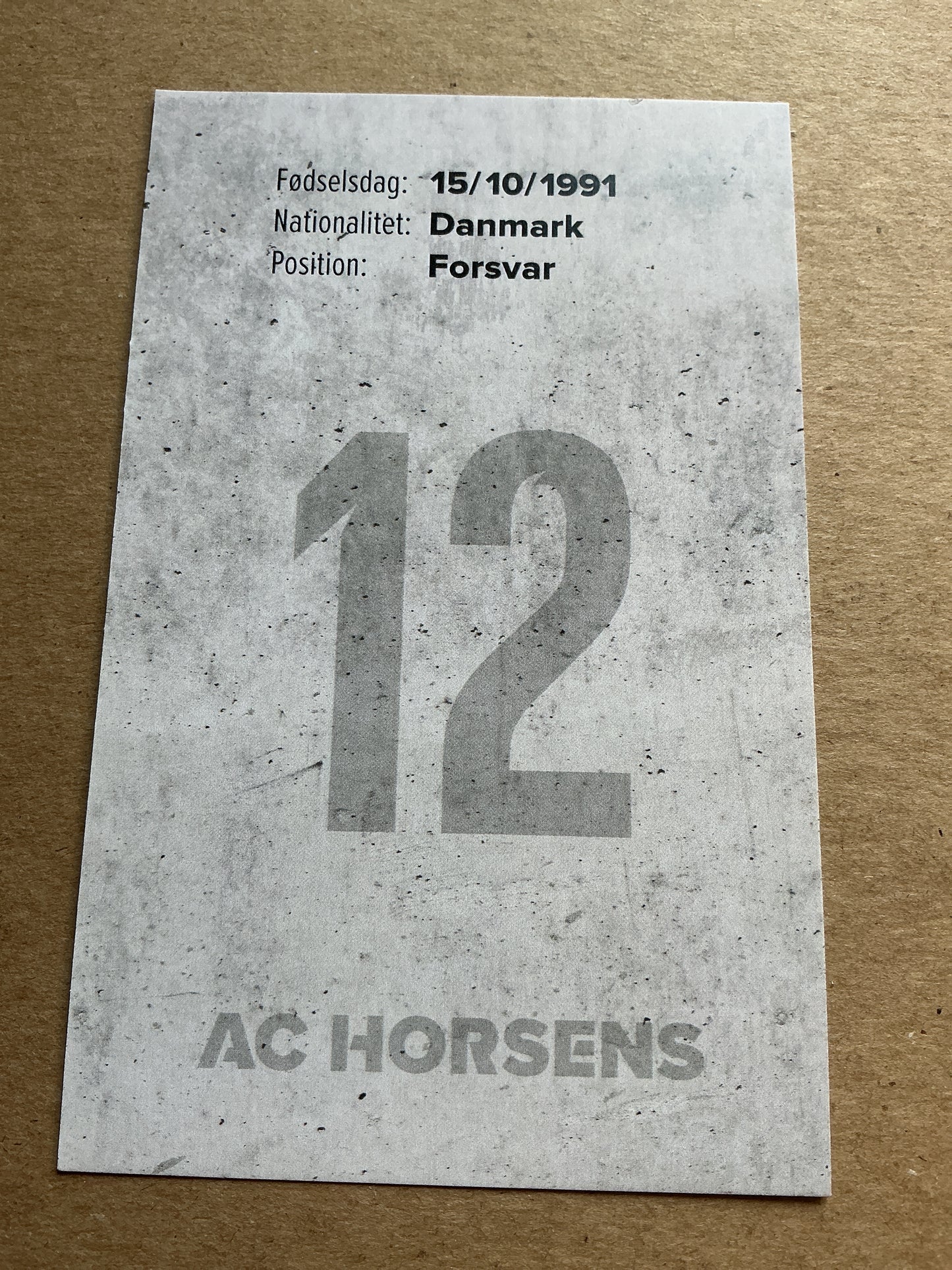 Rune Frantsen, Denmark 🇩🇰 AC Horsens 2018/19 hand signed