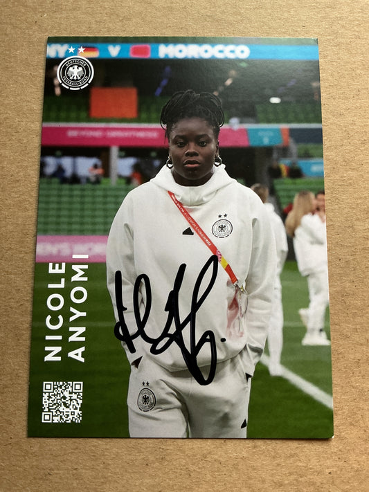 Nicole Anyomi, Germany 🇩🇪 Summer Olympics 2024 hand signed