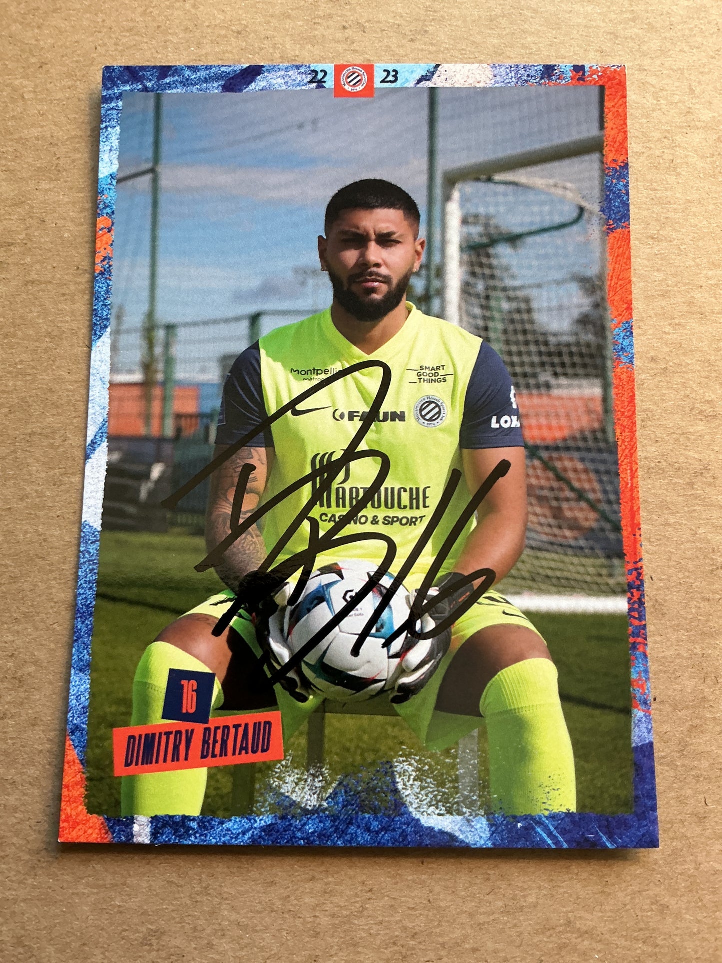Dimitry Bertaud, France 🇫🇷 Montpellier HSC 2022/23 hand signed
